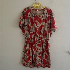 Mini Rodini Zebra Romper size 9-11 (140/146 EU)